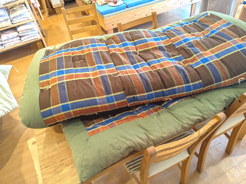奈良県吉野からご注文、布団打ち直し 三重県熊野市向井ふとん店