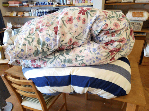 羽毛布団作り替えリフォーム　三重県熊野市向井ふとん店