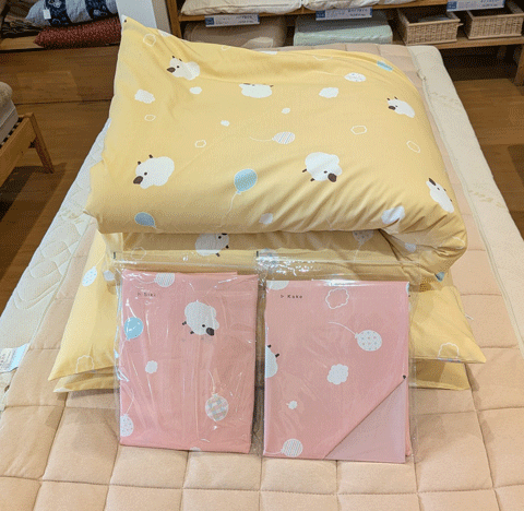 和歌山県那智勝浦町からご注文、保育所お昼寝用布団　三重県熊野市向井ふとん店