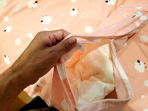 打ち直し手作りベビー布団　三重県熊野市向井ふとん店
