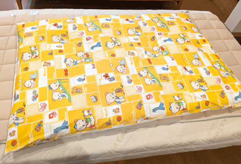 持ち込み生地で手作りベビー布団　三重県熊野市向井ふとん店