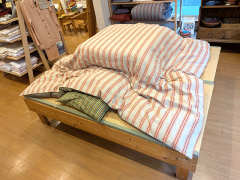 三重県伝統工芸市木木綿手作りこたつ布団　向井ふとん店