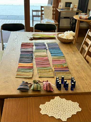 熊野古道インバウンドツアー市木木綿体験　三重県熊野市向井ふとん店