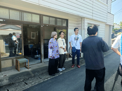三重県伝統工芸品市木木綿、石田靖とぶらりで笑い収録