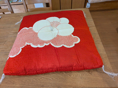 婚礼の夫婦座布団のカバーオーダー　三重県熊野市向井ふとん店