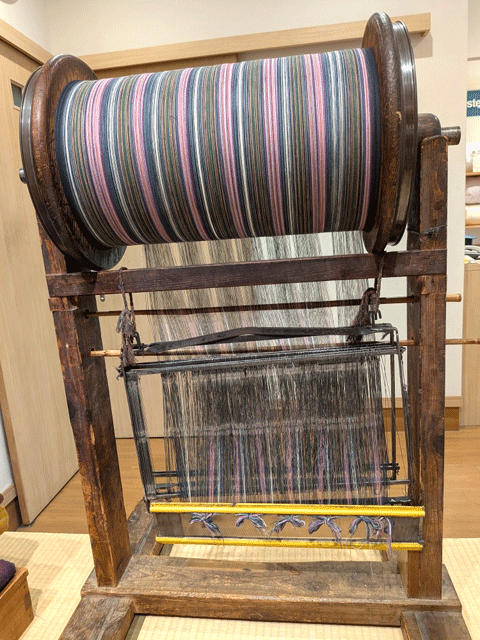 市木木綿の経糸準備完了しました