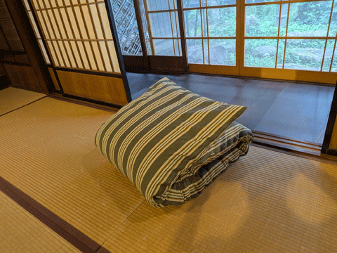 奈良県橿原市からご注文、市木木綿お昼寝布団　三重県熊野市向井ふとん店