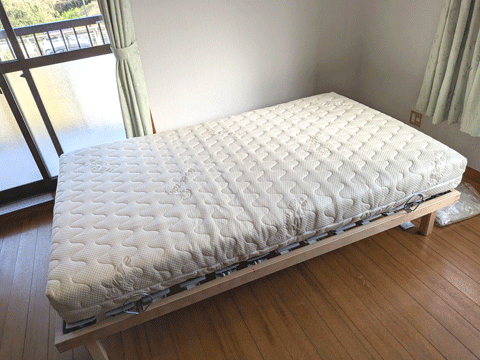 「ベッド納品事例」和歌山県新宮市のリフォームしたお宅に究極の横向き寝をご提案