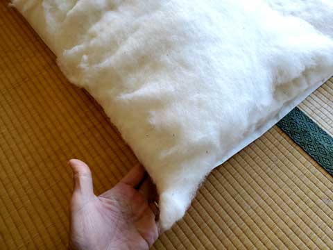 兵庫県からご注文、サークルベット用手作りベビー布団 三重県熊野市向井ふとん店