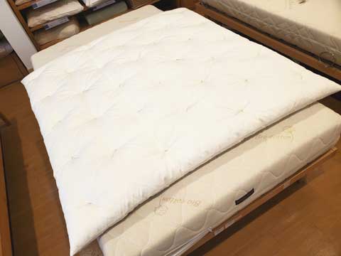 兵庫県からご注文、サークルベット用サイズオーダー手作りベビー布団 三重県熊野市向井ふとん店