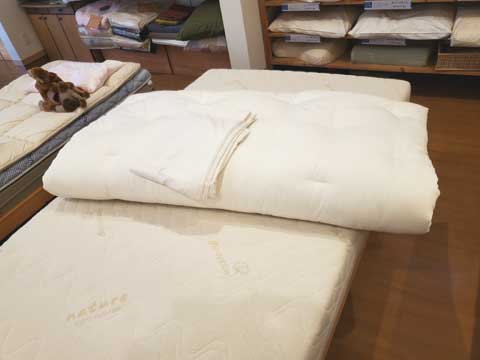 兵庫県からご注文、サークルベット用サイズオーダー手作りベビー布団 三重県熊野市向井ふとん店