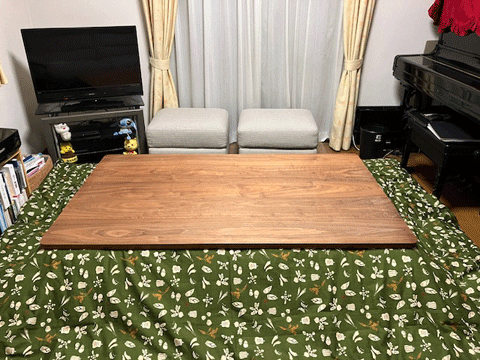 奈良県からご注文サイズオーダー手作りこたつ布団　三重県熊野市向井ふとん店