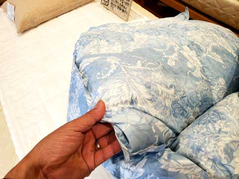 羽毛布団リフォーム仕立替え事例　三重県熊野市向井ふとん店
