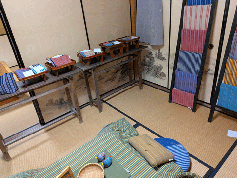 三重県伝統工芸品市木木綿展示会 向井ふとん店