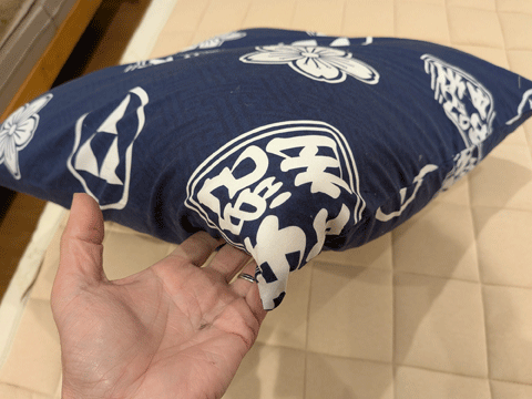 クリスマスプレゼントにオーダーメイド手作り座布団　三重県熊野市向井ふとん店