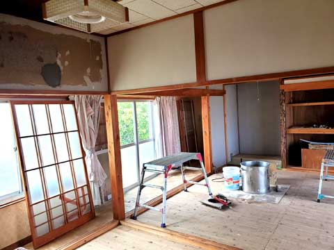 三重県伝統工芸市木木綿織工場の改修　向井ふとん店