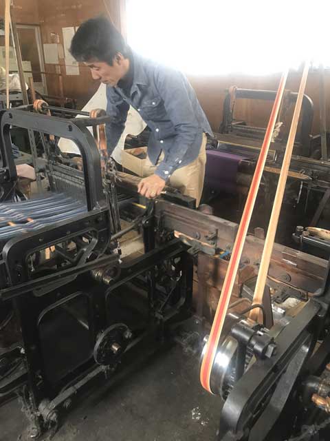 三重県伝統工芸市木木綿織り工場