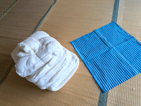 オーダーメイド市木木綿手作り座布団 三重県熊野市向井ふとん店