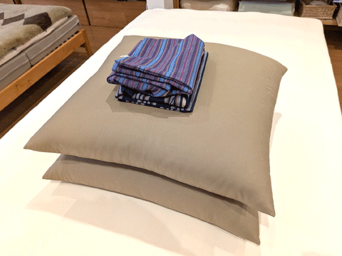 三重県伝統工芸品市木木綿手作り座布団　三重県熊野市向井ふとん店