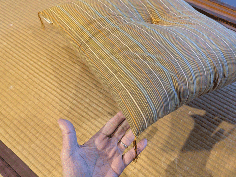 米寿お祝いオーダーメイド市木木綿手作り座布団　三重県熊野市向井ふとん店