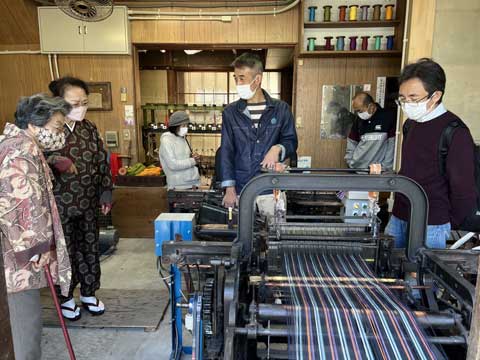 三重県伝統工芸市木木綿工場見学ツアー　向井ふとん店