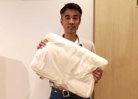 オーダー枕点検、調整 三重県熊野市の向井ふとん店